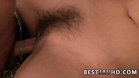 satsuki aoyama goes crazy on messy jav blowjob after group banging