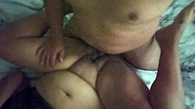 Chubby latina's fat hairy pussy gets fucked raw