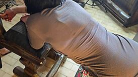 Friends Wife Doggystyle Fucks Dildo Creampie Cum Vaginal Small Tits