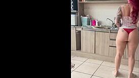 camila gaucha rips clothes for sensual latina dildo tease and orgasm show