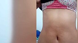 Wanna see this sexy 18+ colleague ride wet after her bath?