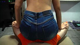 POV Tease Makes Him Cum in Underwear Haha!