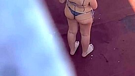 Voyeur spies on Argentinian neighbors sunbathing in bikinis part 4