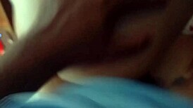 playing risky with stepmom's pink panties and fat ass massage