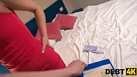 she skips rent payment smokes up then pays with tight anal fuck