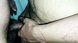 muslim maid takes big cock doggystyle anal bent over at work