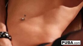 nikita von james fingers wet milf pussy in red lingerie solo tease