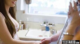 big boobs petite teen stepdaughter craves stepdaddy's thick cock attention desperately