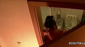 Stepbrother Catches Stepsister Bathing And Pounds Her Tight Pussy Hard