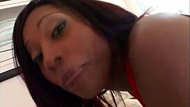 Picture that big booty ebony cherokee bouncing wildly on thick bbc meat