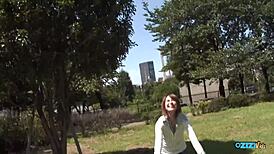 innocent puffy nipple asian gets heavenly blowjob explored then hairy pussy fucked pov