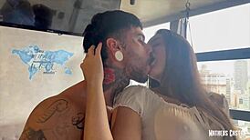 this brunette brazilian teen babe addicted to sex calls her muscular tattooed professor for private lessons... teaser collab