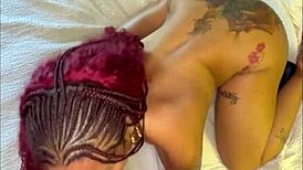 muscular black bodybuilder rips lingerie bareback fucks petite latina pov