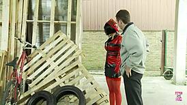 Naughty Firefighter Stuffs Big Clit Pussy with Massive Cock Doggystyle