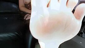 beautiful latina model's kinky feet smell drives pov erotic ass worship wild