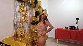 damn this classy ebony secretary's big pussy party in her whore dress rocks 😍