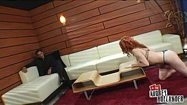 Audrey Hollander Gags on Monster Cocks in Savage DP Threesome!