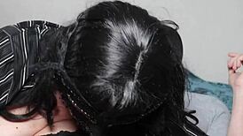 Hey hubby, you're such a voyeur watching me finger my mature pussy in fishnets?