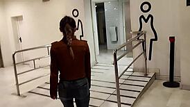 bf takes me dining then pounds my ass in restaurant toilet 😈🍑🚽💦