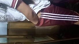 popular tight pussy latina student fucks friend girlfriend creampie in uniform homemade