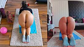 double the heat double the fun dual cam naked yoga session revealed