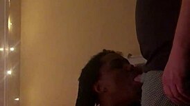 Homemade Ebony Amateur Oral Tease