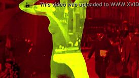 vintage hairy beaver spreads in erotic retro pose