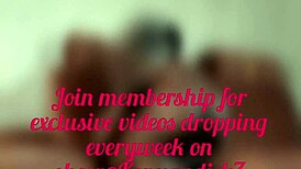 sexy neighbor wife strokes my naked monster cock on sofa