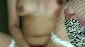 hermosa otaku fucked raw doggystyle in fishnets cosplay quickie