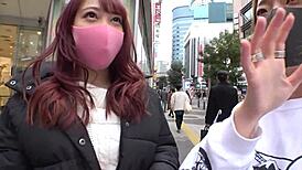 Japanese college girl g cup huge natural tits fucked raw in bed.