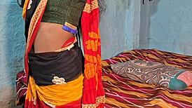 Hot bhabhi fucked hard in saree desi style deep chudai