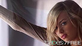 emma mae feels warmer masturbating solo skinny blonde shaved heels orgasm building inside me