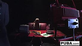 russian nikita von james gags on cock under generals hardcore titfuck orders