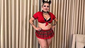 Casting Curvy Thick Stepsis Shares Vacation Bed Creampie