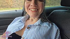 Hairy Milf Wife Swallows Cum After Outdoor Repay Favor