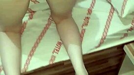 damn i came in skinny white girl doggy with my big black cock