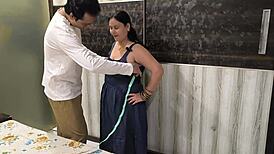 mala randi spreads legs for tailor on bed doggystyle deepthroat licks pussy dirty talk for free dress stitching