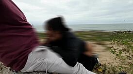 Sultry Beach Anal Day Draws Naughty Voyeurs