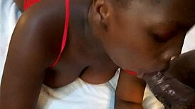 Real Big Fat Black Cock Deepthroat Sloppy Suck by Submissive Slut Jhodez1