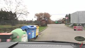 Glassed Blonde Teacher's Tight PUSSY CUM COVERED in Takevan Lunch Break Fuck