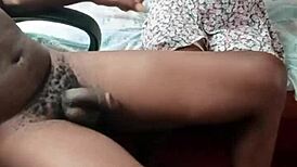 big daddy hairy black cock fucks my pussy hard after rent