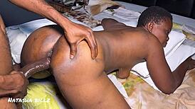 Neighbor's Wife Rides Cock in Doggystyle Cowgirl Missionary Quickie Bent Over