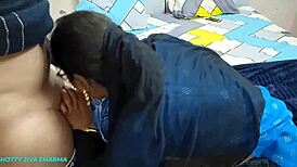 Rough Indian stepmom takes hardest wife pounding ever!