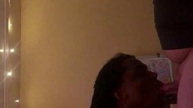 Homemade Ebony Amateur Oral Tease