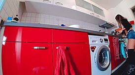 Dare Drops Jeans for Bare Hot Pants Reveal