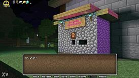 alex drops to her knees for a massive gloryhole suck in hornycraft