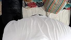 Punished maid spanked deepthroats boss cock face fucked garage slaps