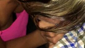 mature blonde milf sucks young 18+ cock outdoor public petite tattoo bareback sloppy