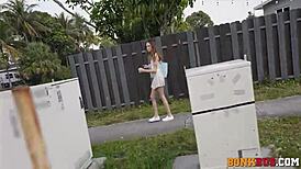 Cute Petite Blonde Picked Up Miami Street Fuck