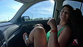 pov public blowjob ends with milf's face drenched in hot cum